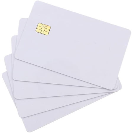ISO7816 white sublimation printable SLE4442 blank Smart contact IC card (pack of 5)