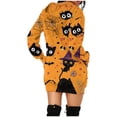 thumbnail image 5 of WFJCJPAF 2025 New Halloween Halloween Dresses for Girls,Women's Hooded Long Sleeve Halloween Print Dress LooseFashion Mini Dress,Halloween Dresses for Women - Multicolor L, 5 of 5