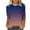 01-Khaki, variant on GERsome Women's 3/4 Sleeve Shirts, Casual Crew Neck Tunic Tops Loose Fit Pullover Gradient Color Shirts S-2XL Wine/L