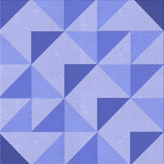 Ahgly Company Machine Washable Indoor Square Transitional Jeans Blue Area Rugs, 6' Square