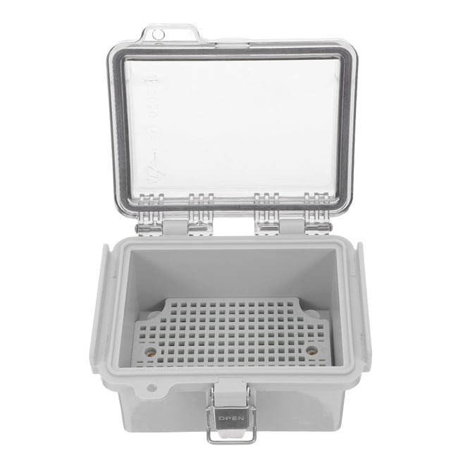 unbranded Caja De Eléctrica Resistente Al Agua Con Abatible Y Material ABS Transparente