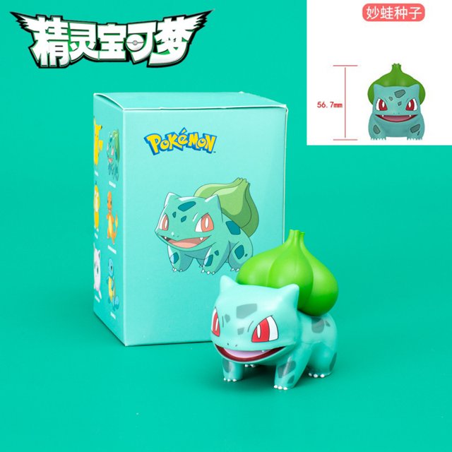 宝可梦盲盒系列摆件神奇宝贝盲盒可爱宝贝皮卡丘模型手办公仔玩具as the picture Deng Xun unisex