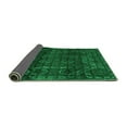 thumbnail image 2 of Ahgly Company Indoor Square Abstract Green Modern Area Rugs, 4' Square, 2 of 4