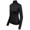 thumbnail image 3 of MixMatchy Women's Long Sleeve Turtleneck Lightweight Pullover Slim Fit Top, 3 of 4