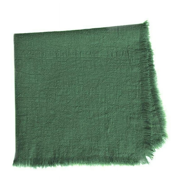 Nvzi Tassels Cloth Napkins Set of 4,Dark Green 45x45cm - Dinner Napkins Cloth,cotton linen napkin, Cloth Napkin for Dining, Suitable for Multiple occasions