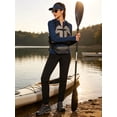 thumbnail image 6 of NELEUS Womens UPF 50+ Hooded Athletic Jackets High Collar Full Zipper with Thumb Holes Ponytail Hole and Pockets,Navy Blue,US Size L, 6 of 11
