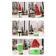 thumbnail image 4 of Matsuzay Cubierta navideña para botella de vino, sombrero de cerveza, barba verde, sombrero de estilo de felpa, accesorios de Kits de decoración para fiestas Blanco, 4 of 6