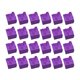 thumbnail image 5 of 24 Paquetes de Cajas de Joyas de Cartón Cuadrado Perfecl 5 × 5 × 3.4 cm Púrpura, 5 of 5