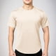 thumbnail image 1 of pstuiky camisetas de hombre, Camisa informal de manga corta con botones y cuello redondo para hombre, color liso ropa de hombre xxl, 1 of 8