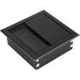 thumbnail image 1 of 2Pcs Desk Cable Grommet 80x80mm,Computer Cable Outlet Desk Caps Aluminum Surface Port Hole Covers（black）, 1 of 5