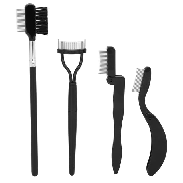 Peine plegable para cejas, 4 piezas plegable para cejas, moldeador de pestañas, peine para cejas diseñado con precisión