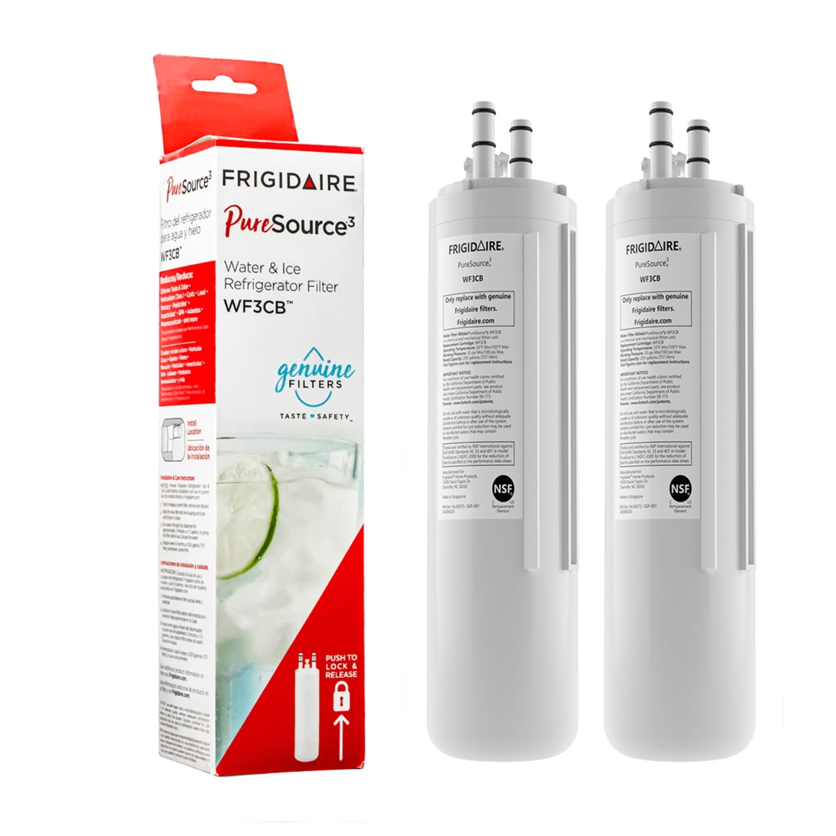 36 PACK WF3CB Puresource3 Refrigerator Water Filter, Compatible
