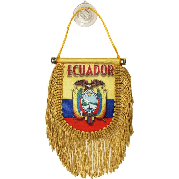Ecuador Window Hanging Flag (Shield)