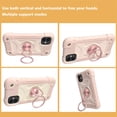 thumbnail image 3 of JTCASES for iPhone 11 Case, Heavy Duty Protection Hybird PC Silicone 360° Rotating Ring Bracet Magnetic Car Mount Fully Coverage Slim Non-Slip for iPhone 11, Rosegold, 3 of 7