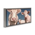 thumbnail image 3 of Stupell Industries Three White Cows Animals & Insects Photography Gray Floater Framed Canvas Art Print Wall Art, 31 x 14, 3 of 9