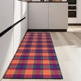 thumbnail image 4 of Multi Color Checkerboard Checkered Pattern Kitchen Rug Mat,Kitchen Runner Rugs Non Skid Washable,Decorative Kitchen Floor Mats for Kitchen,Sink,Laundry,17"X47", 4 of 5