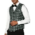 thumbnail image 4 of INSPIRE CHIC Dress Vest for Men's Slim Fit Sleeveless Polka Dots Pattern Waistcoat, 4 of 5