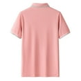 thumbnail image 3 of M-4X Golf Shirts for Men Plus Size Short Sleeve Button Collared T-Shirts Casual Pullover Solid Color Slim-Fit Athletic Workout Tees Tops, 3 of 3