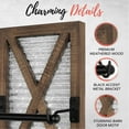 thumbnail image 2 of Autumn Alley Large Galvanized Barn Door Rustic Farmhouse Toilet Paper Holder – Wall Mounted Rustic Bathroom Decor, 2 of 7