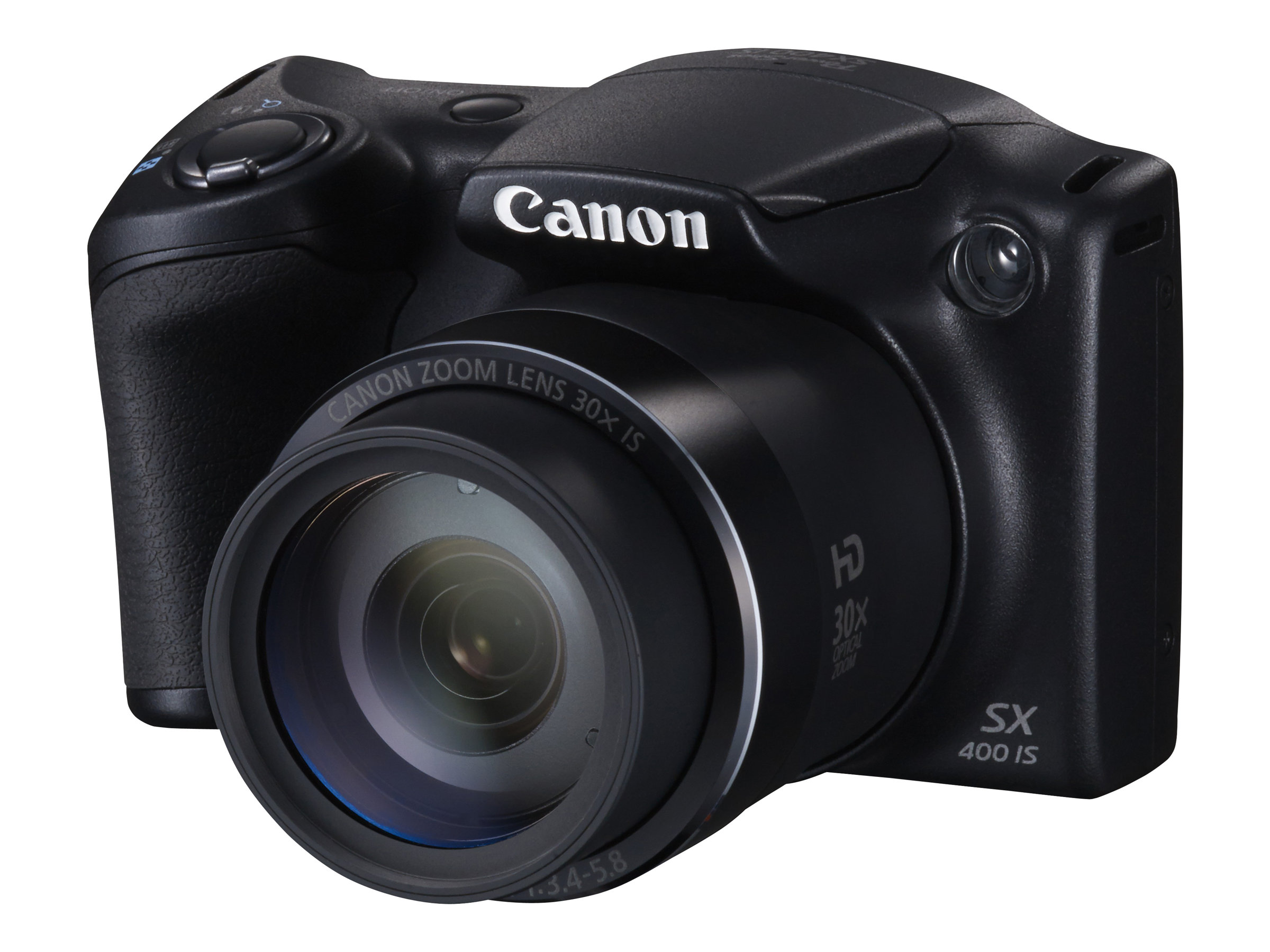 Canon PowerShot SX400 IS - Digital camera - compact - 16.0 MP - 720p - 30x optical zoom - black - image 2 of 9