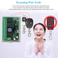 thumbnail image 4 of DC 12V 4CH Channel 433Mhz Wireless RF Switch Long Range Wireless Remote Control Switch DC12V RF Relay Receiver Module Transmitter Toggle Switch 1527 Chip Smart Home Automation 2, 4 of 7