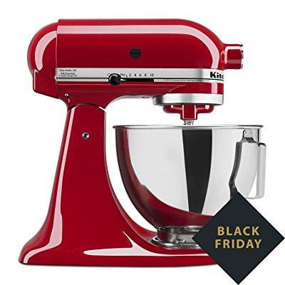 kitchen aid tilt-head stand mixer 4.5 quart ksm85pber, empire red ...