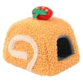thumbnail image 2 of Cama para hámster, cama para conejillo de indias, hábitat para dormir, nido para erizo, chinchilla, azúcar Naranja, 2 of 9