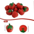thumbnail image 2 of 10Pcs Mini Artificial Fruit Apples Realistic Imitation Fruit Red Lifelike Apples Plastic Fruit Apples for Floral Arrangements Home Kichen Display Decor 0.63x0.63x0.75inch DIY, 2 of 6