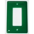 thumbnail image 1 of Aquila Art Glass WP1021-1GD Emerald Green 1 Gang Decora, 1 of 3