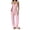 Pink, variant on Blmnix Pajamas for Women 2 Piece Pajama Set Sleepwear Sets Sexy Pajamas Pajama Pants Pink Square Neckline Sleeveless Long Soft Pajama Set for Women,M