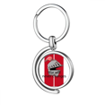 thumbnail image 1 of War Will Never Changes Art Deco Fashion Rotating Keychain Metal Keyring Holder, 1 of 2