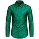 thumbnail image 1 of Blusa y camisa de manga larga con cuello vuelto para hombre, blusa informal de manga larga con botones y cuello vuelto, blusa para hombre, 1 of 8