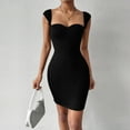 thumbnail image 1 of WILLBEST Vestidos Floreados Para Mujer Vestido Midi De Satén De Verano Para Mujer, Manga Corta, Cintura Con Cómodo Y Transpirable., Elegante, Corte A, Fluido, 1 of 3