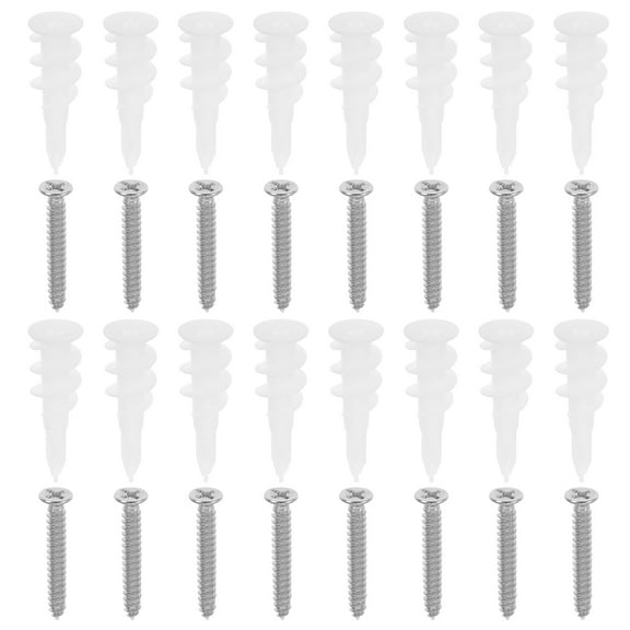 HAKIDZEL Expansion Bolts Wall Anchors and Screws Kit Multi 50 Sets for Strong Fixation