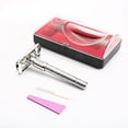 thumbnail image 4 of EHJRE 2xDouble Edge Shaving Traditional for Travel Men , Sliver, 4 Pcs, 4 of 8