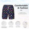thumbnail image 3 of Balery Colored Balloons Mens Swim Trunks Swim Shorts for Men Quick Dry Inseam Beach Shorts with Compression Liner Pocket-3X-Large, 3 of 9