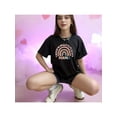 thumbnail image 2 of Playera Blusa De Mamá Estilo Arcoiris – Amor, Arcoíris y Corazones en Cada Suspiro Color Negro Talla Extra Grande Marca Emil SaEs, 2 of 4