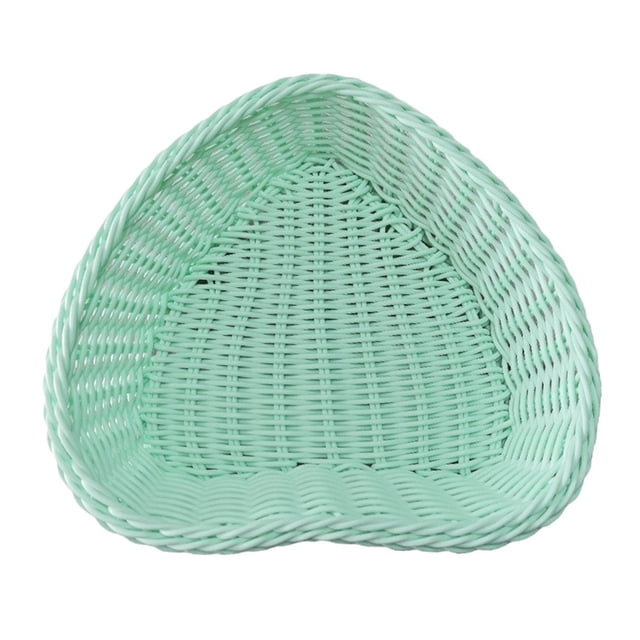HLONK Heart Shaped Woven Storage Decorative Wicker For Desktop Organization Containers for Food