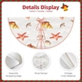 thumbnail image 5 of Halloween Christmas Tree Skirt - Conch Shells Print No.902 36 Inches Christmas Tree Skirt for Halloween Holiday Indoor Home Christmas Tree Decorations with Three Ribbons, 5 of 7