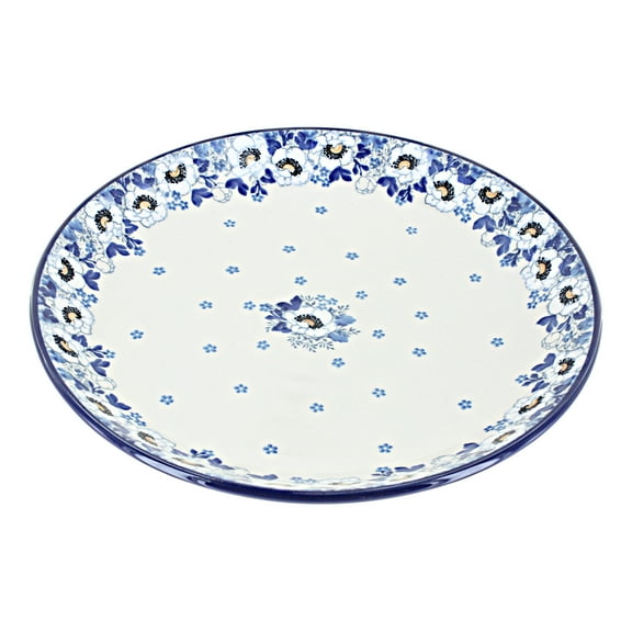 Blue Rose Polish Pottery Georgia Blue Dinner Plate