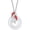 Silver Red, variant on Unisex Agate Unique Pink/Red Koi Carp 2 Cyprinoid Crystal Inlay Chinese Safty Knot Amulet Pendant Necklace Gothic Punk Fortune Fish Asian Art