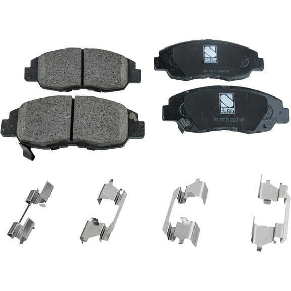 Brake Pad Set Compatible with 1998-2002 Honda Accord 1996-2011 Civic 4Cyl 6Cyl 2.3L 3.0L 1.7L 1.6L 2.0L 1.8L Front