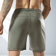 thumbnail image 5 of Guluxicc Mens Gym Shorts Drawstring Elastic Waist Athelic Shorts Regular Fit Solid Color Summer Workout Shorts with Zip Pockets, 5 of 5