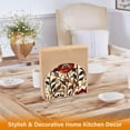 thumbnail image 5 of Red Flowers and Leaves Napkin Holder for Table Clear Napkin Stand Paper Holder Acrylic Organizer Dispenser Napkins for Dinner Kitchen Restaurant Room, 5 of 8