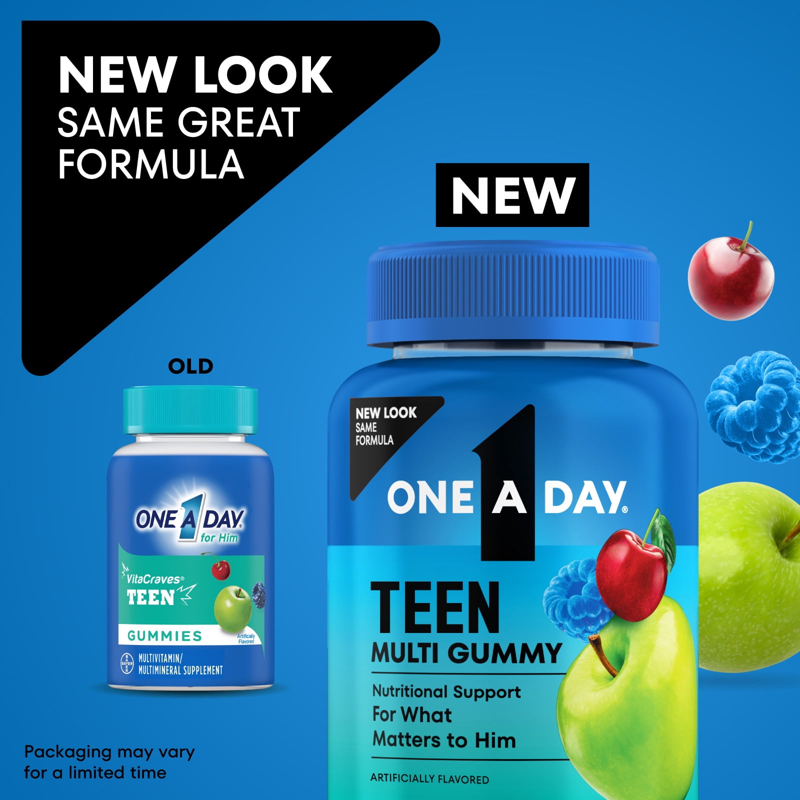 One A Day Teen Multivitamin for Boys, Teen Gummy Vitamins, Healthy Muscles, 60 Count