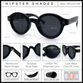 thumbnail image 5 of SA106 Round Thick Horn Rim Polarized Sunglasses Retro Hipster UV400 TAC Lens / All Black, 5 of 7