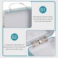 thumbnail image 3 of KAKOWELY Mini Retro Suitcase False Eyelashes Storage Box Small Decorative Cosmetics Box Mini Handheld Trinket Box,2.95"X2.17"X1.38", 3 of 4
