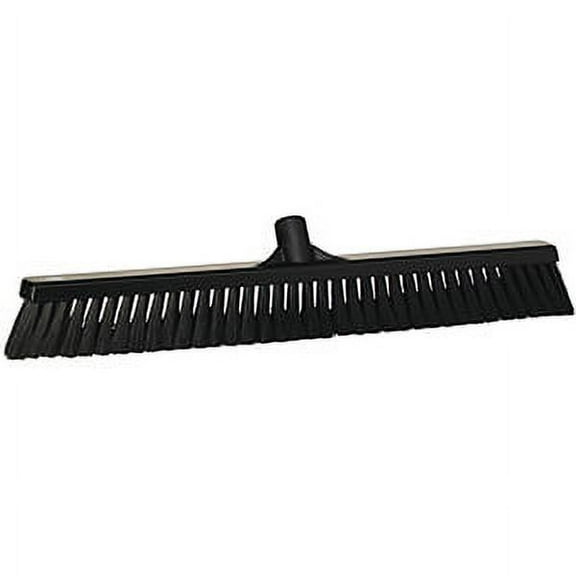 Vikan 24" Small Particle Push Broom- Soft - Black (3 Units)