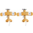 thumbnail image 1 of 2pcs Small Airplane Model Retro Iron Art Plane Ornament Creative Desktop Decoration Aircraft Model, 1 of 3