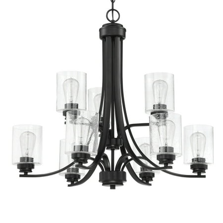 

Craftmade 50529 Bolden 9 Light 29 Wide Chandelier - Black